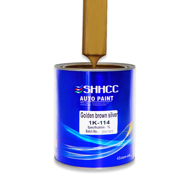 SANHE 1K automotive refinish color coat can with brush application