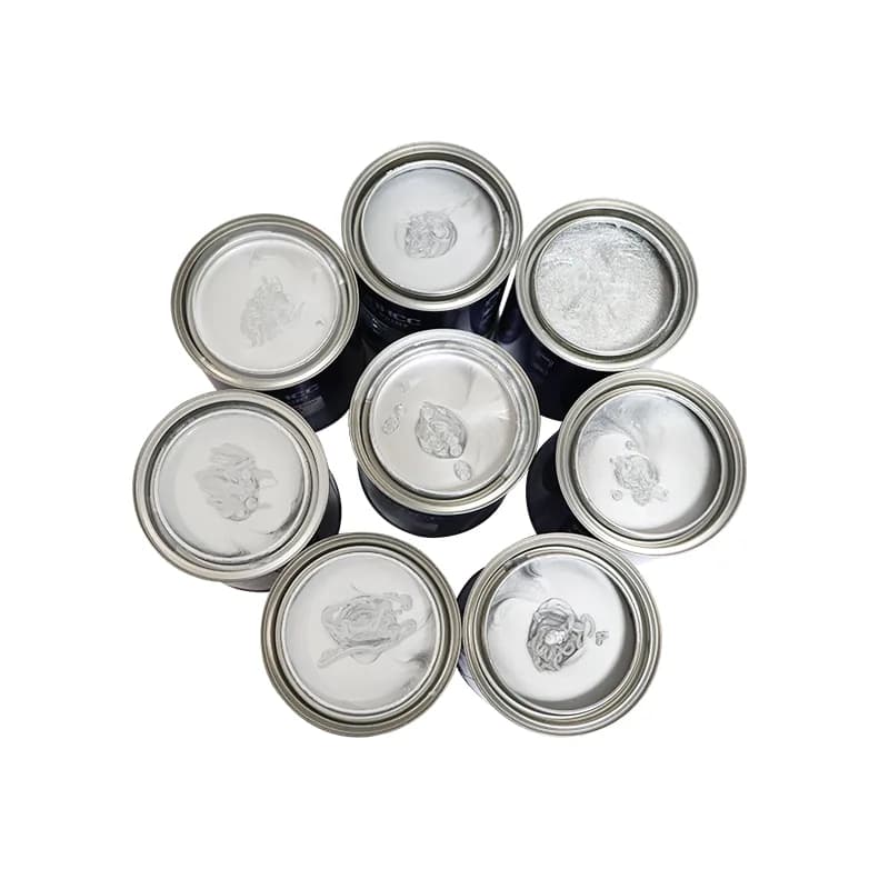 SANHE 2K hardener cans top view for automotive paint systems